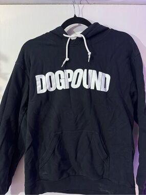 RARE - DOGPOUND NYC Black Hoodie with White Logo